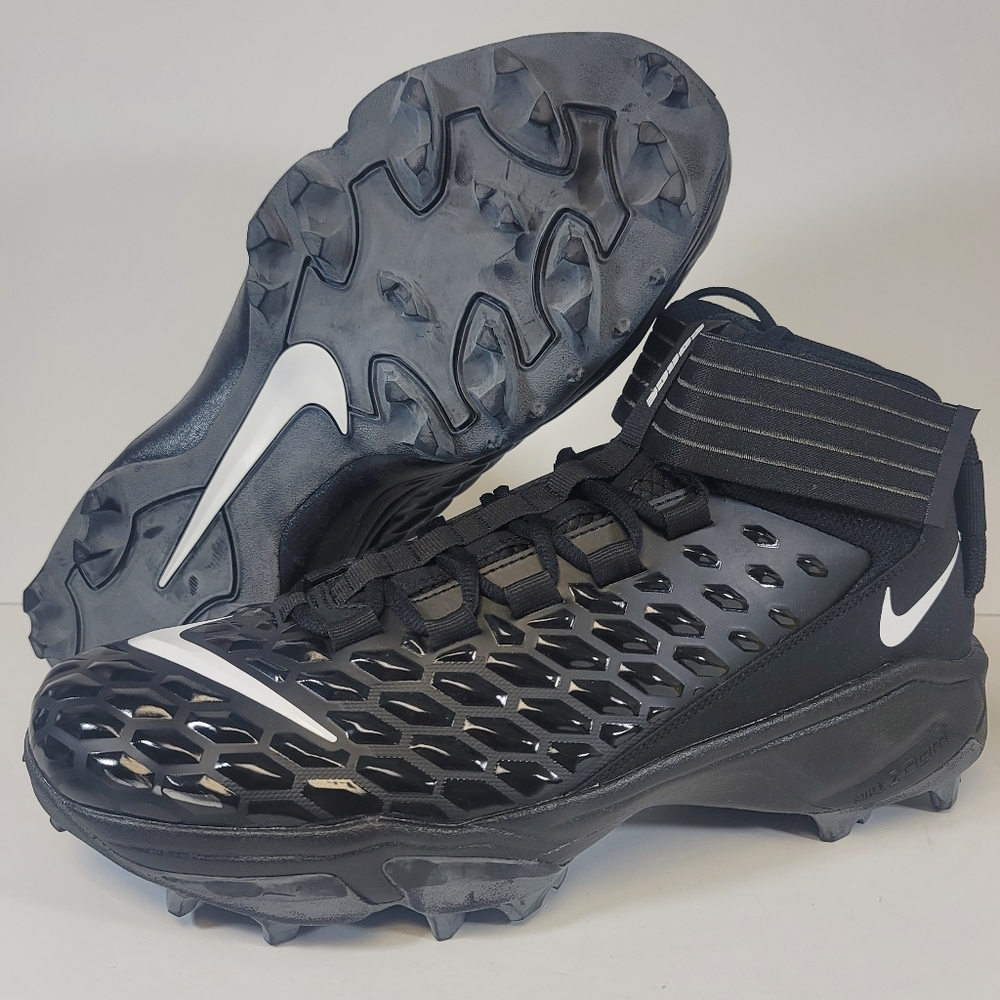 Nike Force Savage Pro 2 Shark Football Cleats Mens 14 Black Shoes BV5448-001